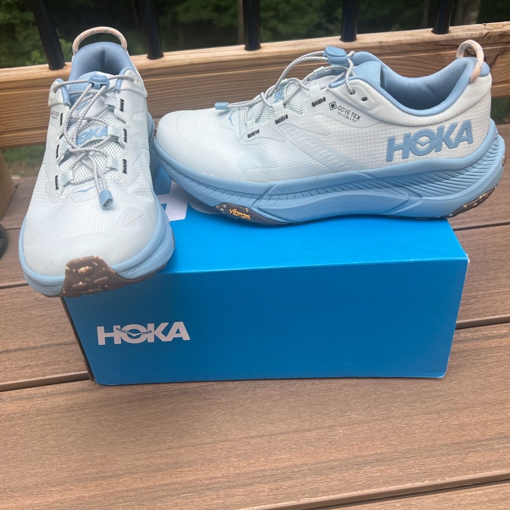 New Women's  Hoka Transport GTX Light Blue Shoes Sz 8.5B